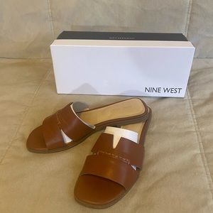 Nine West brown sandals, size 7 M, like new, in its original box